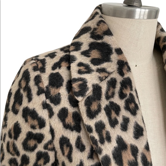 Love Token Leopard Print Coat Size XS - Picture 3 of 11